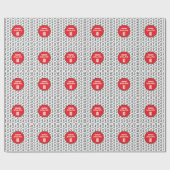 Red Boy Soccer Birthday Party Cadeaupapier (Vlak)