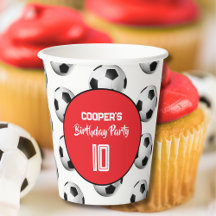 Red Boy Soccer Birthday Party