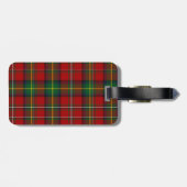 Red Boyd Tartan Plaid Bagagelabel (Achterkant horizontaal)