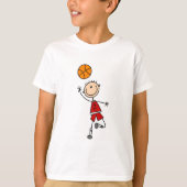 Red Boys Basketball T-shirts en cadeaus (Voorkant)