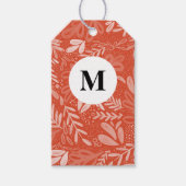 Red Bramble | Festive Botanical Monogram Cadeaulabel (Voorkant)