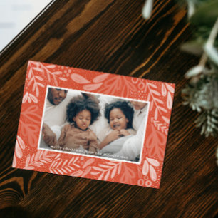 Red Bramble   Festive Botanical Photo Feestdagenkaart