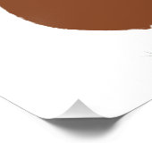 Red Breasted American Robin Digitally Drawn Bird Foto Afdruk (Hoek)