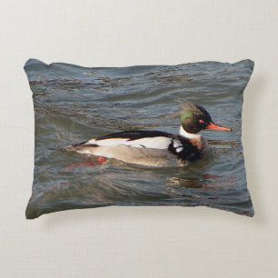 Red Breasted Merganser accent kussen
