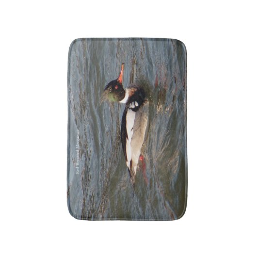 Red Breasted Merganser badmat (Voorkant Verticaal)