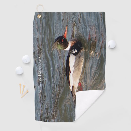 Red Breasted Merganser golfhanddoek (Insitu)