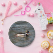 Red Breasted Merganser papier bord (Feest)