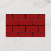 RED BRICK BACKGROUNDS RECTANGLE VORMEN GRAPHICS CO VISITEKAARTJE (Achterkant)