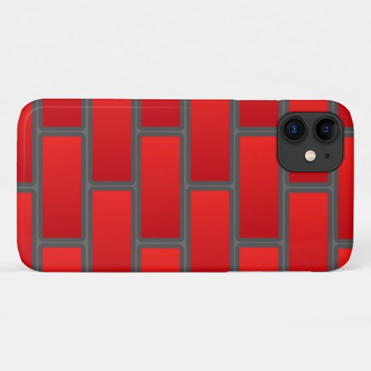 Red Brick Case-Mate iPhone Case (Achterkant (horizontaal))