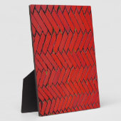 Red Brick Chevron Fotoplaat (Zijkant)