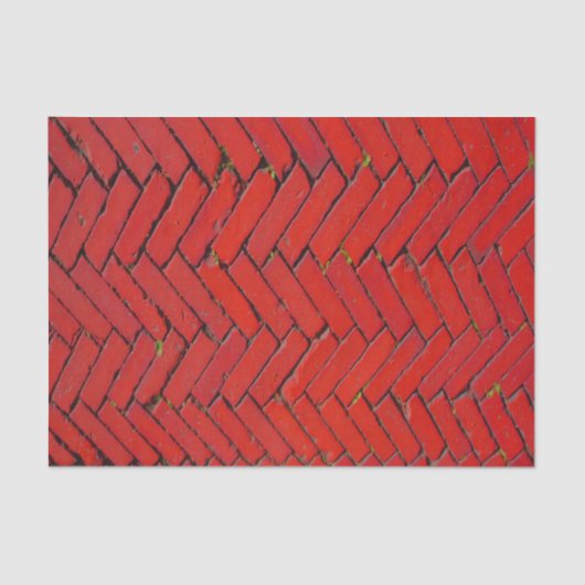 Red Brick Chevron Tissuepapier (Voorkant)