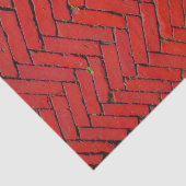 Red Brick Chevron Tissuepapier (Detail)
