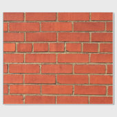 Red Brick City Wall Cadeaupapier (Vlak)