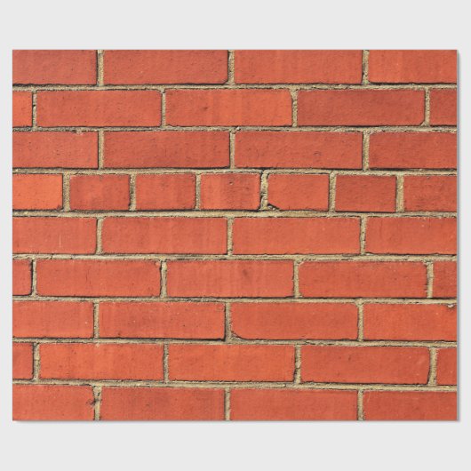 Red Brick City Wall Cadeaupapier (Vlak)
