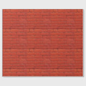Red Brick Gift Wrap Cadeaupapier (Vlak)