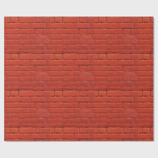 Red Brick Gift Wrap Cadeaupapier (Vlak)