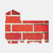 Red Brick & Glitter Holiday Kerstparty Bedankdoosjes (Uitgevouwen)