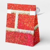 Red Brick & Glitter Holiday Kerstparty Bedankdoosjes (Achterkant)