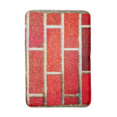 Red Brick & Glitter Holiday Party Modern Glam Chic Badmat (Voorkant Verticaal)