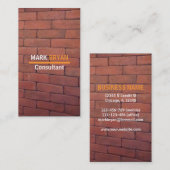 Red Brick Mason Visitekaartjes (Voorkant / Achterkant)