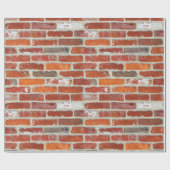 Red Brick Pattern Cadeaupapier (Vlak)