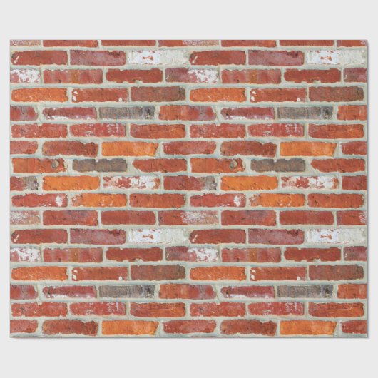 Red Brick Pattern Cadeaupapier (Vlak)