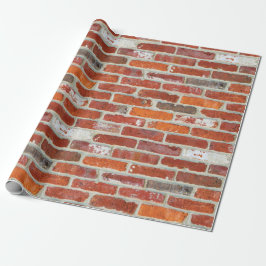 Red Brick Pattern Cadeaupapier