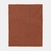 Red Brick Pattern Fleece Deken (Voorkant)