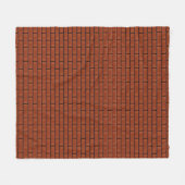 Red Brick Pattern Fleece Deken (Voorkant (Horizontaal))