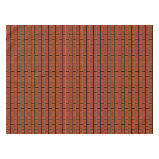 Red Brick Pattern Tafelkleed (Voorkant (Horizontaal))