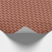 Red Brick Pixel Graphic Video Game Gamer Cadeaupapier (Hoek)