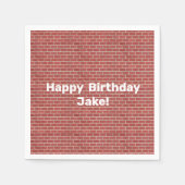 Red Brick Wall aangepast Servet (Voorkant)