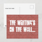 Red Brick Wall  Briefkaart (Voorkant / Achterkant)