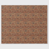 Red Brick Wall Cadeaupapier (Vlak)