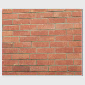 Red Brick Wall Cadeaupapier (Vlak)