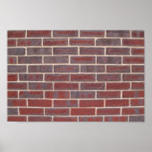 Red Brick Wall Canvas Afdrukken of Posters (Voorkant)