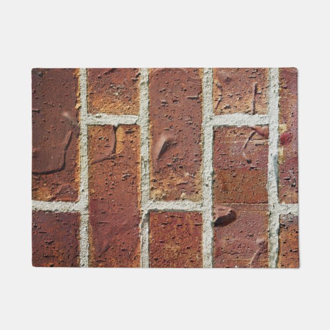 Red Brick Wall Doormat Deurmat (Voorkant)