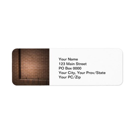 Red Brick Wall gestructureerd Etiket (Voorkant)