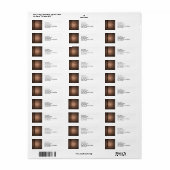 Red Brick Wall gestructureerd Etiket (Full Sheet)