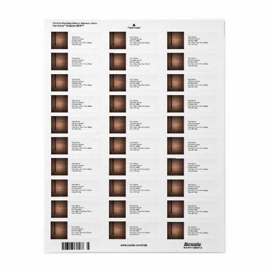 Red Brick Wall gestructureerd Etiket (Full Sheet)