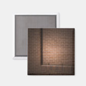 Red Brick Wall gestructureerd Magneet (Voorkant / Achterkant)
