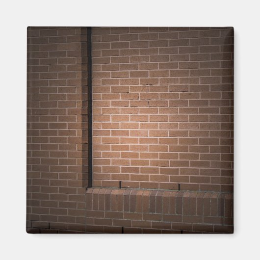 Red Brick Wall gestructureerd Magneet (Voorkant)
