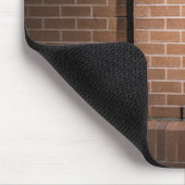 Red Brick Wall gestructureerd Muismat (Hoek)