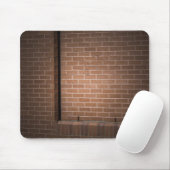 Red Brick Wall gestructureerd Muismat (Met muis)