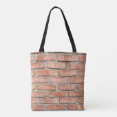 Red brick wall in the morning tote bag (Achterkant)