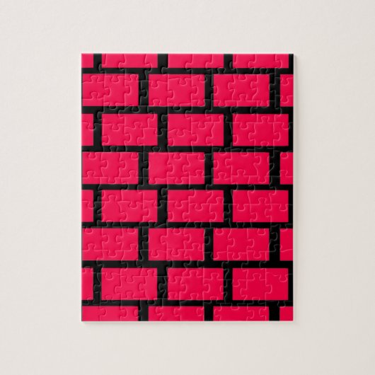 RED BRICK WALL LEGPUZZEL (Verticaal)