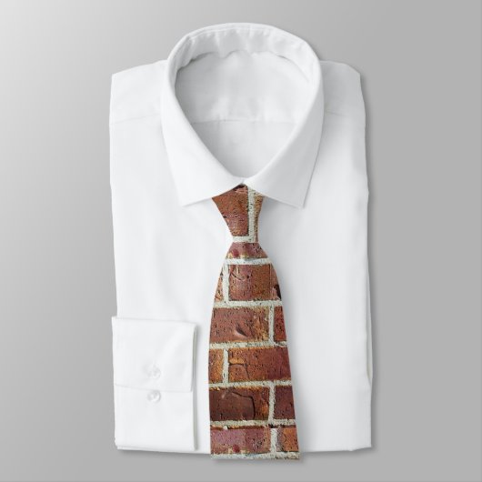 Red Brick Wall Necktie Stropdas (Gebonden)