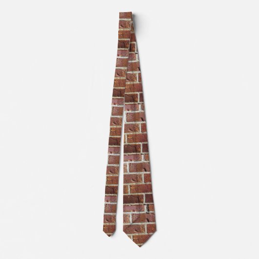 Red Brick Wall Necktie Stropdas (Achterkant)