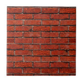 Red Brick Wall ook ~ Tegeltje (Voorkant)