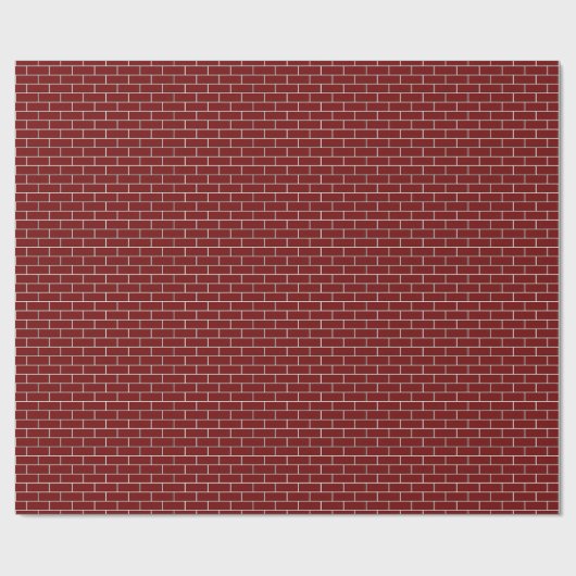 RED BRICK WALL-patroon Cadeaupapier (Vlak)